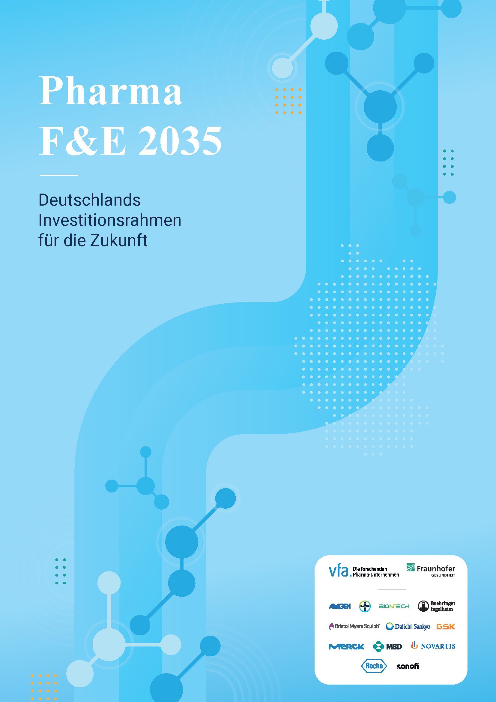 Strategiepapier »Pharma F&E 2035 – Deutschlands Innovationsrahmen für die Zukunft« Titelseite Strategiepapier